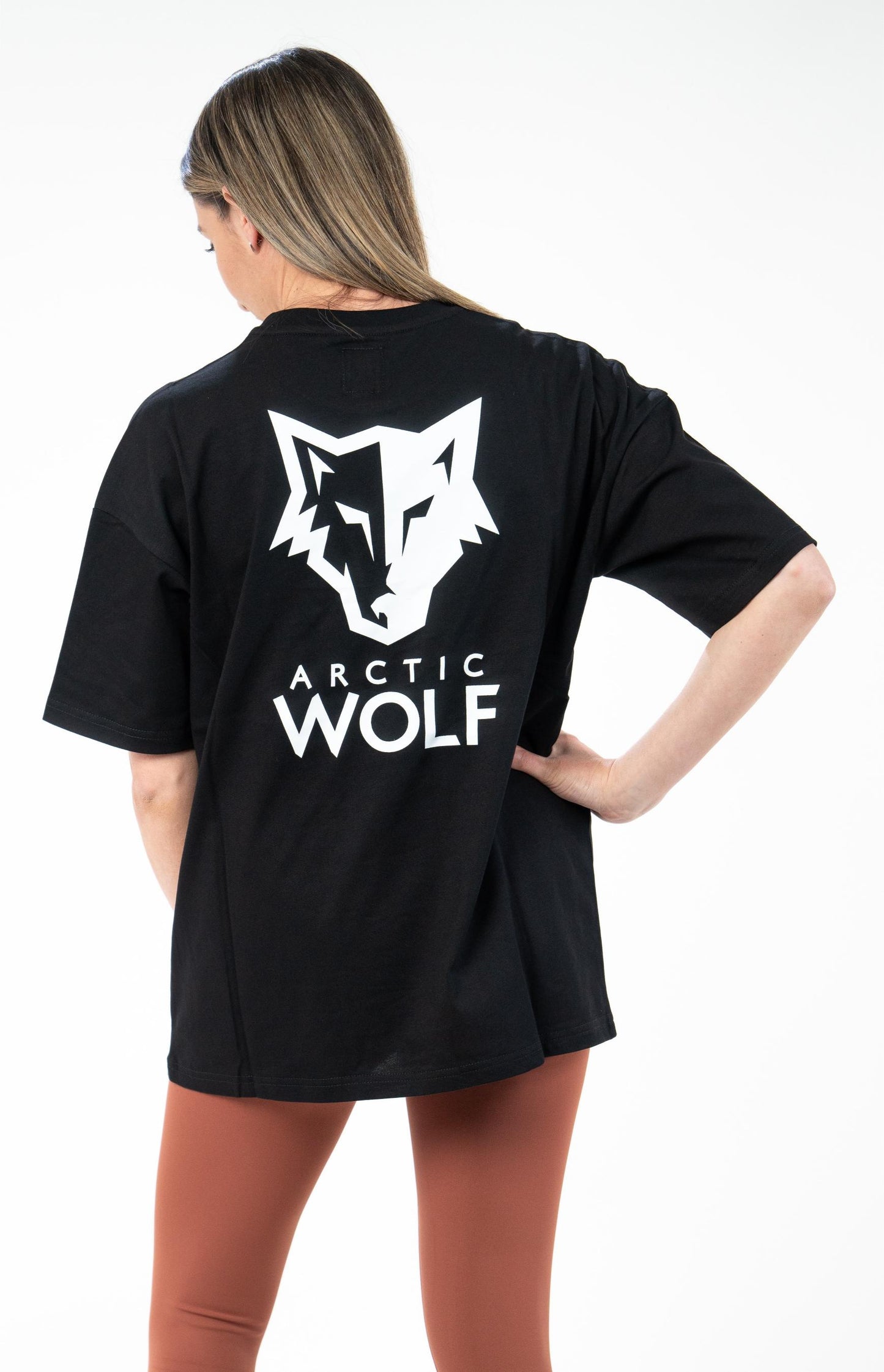 Unisex Arctic Wolf Graphic T-Shirt - Black