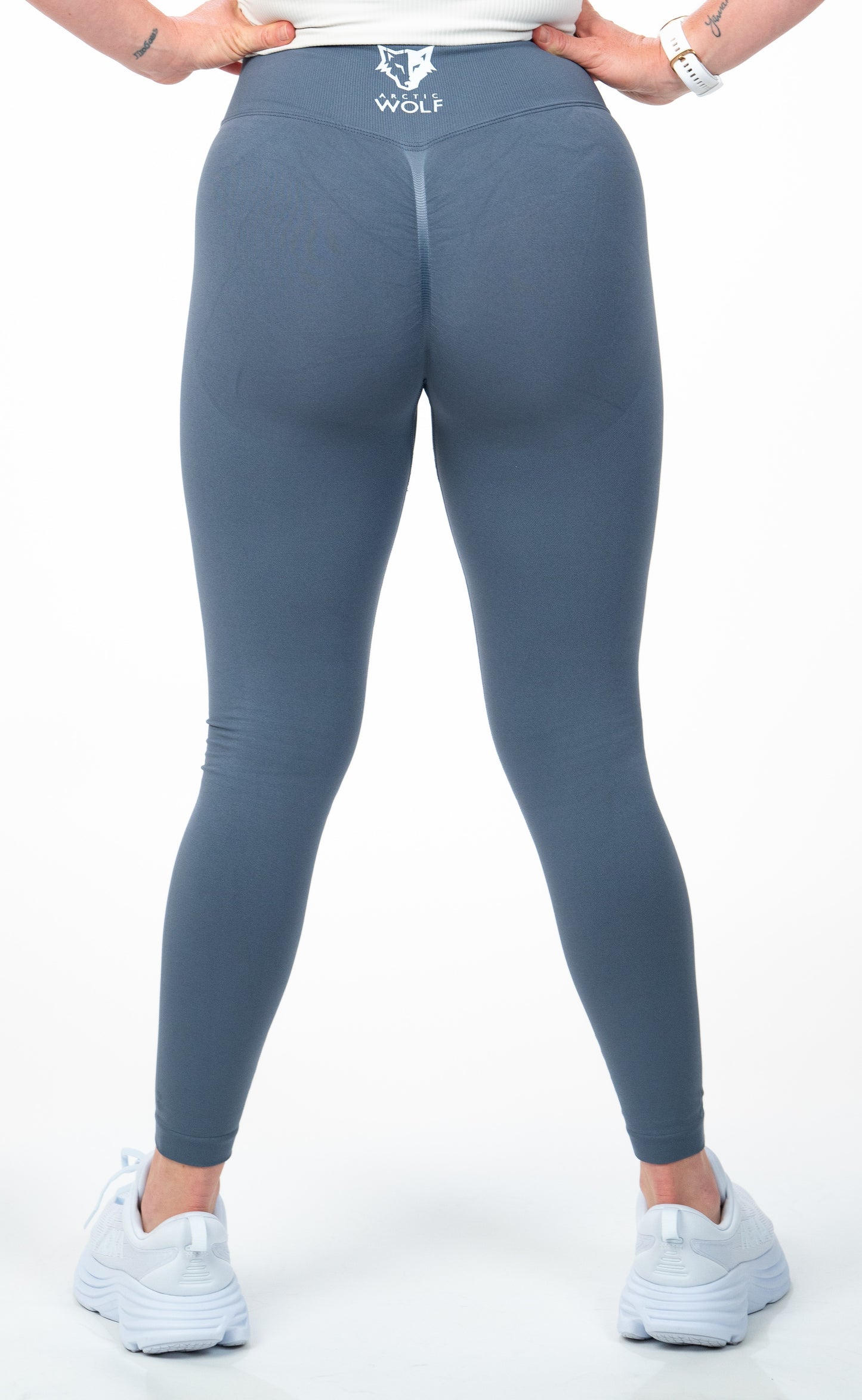 Stealth Seamless Leggings - Steel Blue